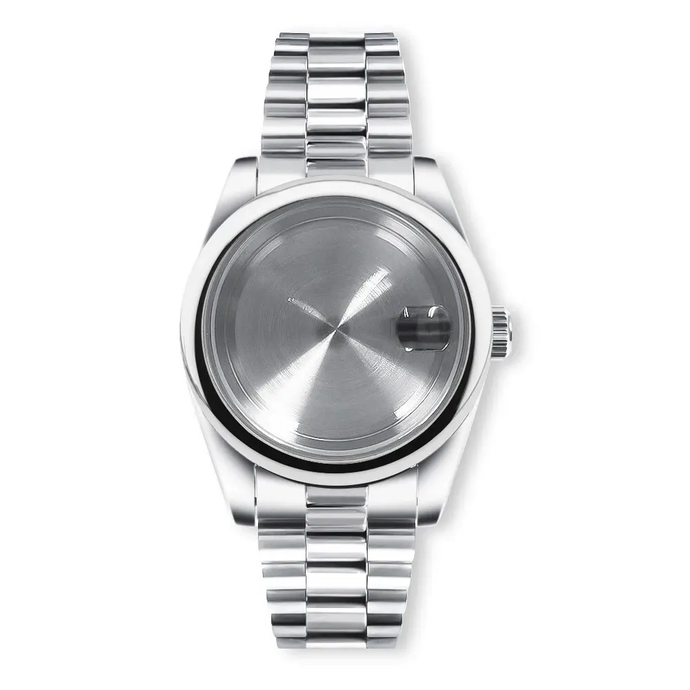 NEITON Sapphire Waterproof Watch Case with Presidential Bracelet Strap
