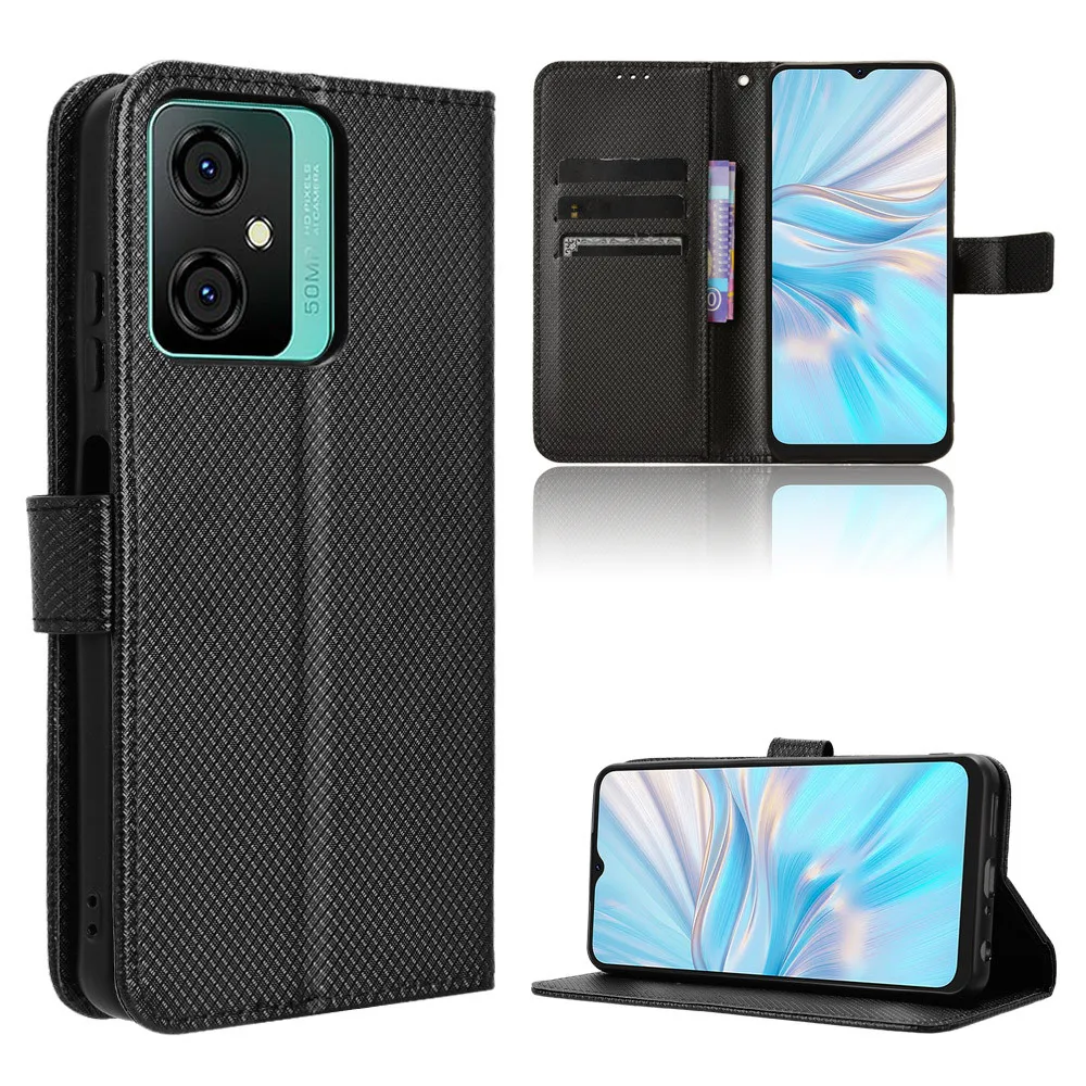 Per Blackview Oscal C70 Custodia Luxury Flip Diamond Pattern Skin Pu Leather Wallet Stand Case Per Blackview Oscalc70 C 70 Phone Bag