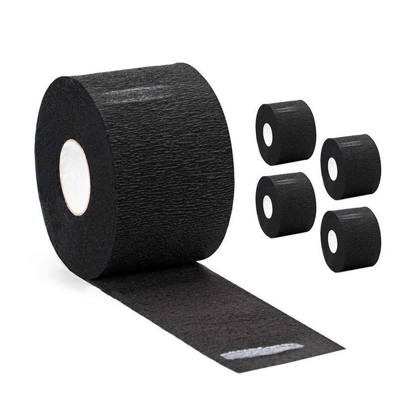 Disposable Stretchy Barber Paper Neck Strips 1 Roll 100 Strips Stretchy Paper Neck Band Protector For Hair Cutting Accessories