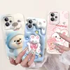 Cartoon Case For Realme GT2 Pro RMX3301 /  Realme GT Neo2 GT 2 Bumper Soft Liquid Silicone Back Cover Flower Luxury Phone Shell 2