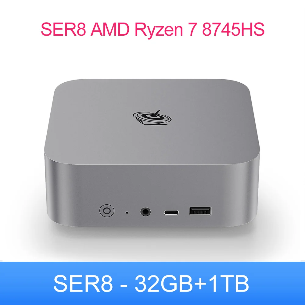 Beelink SER8 AMD Ryzen 7 8845HS 8745HS Mini PC 24G 32G DDR5 1T 2T