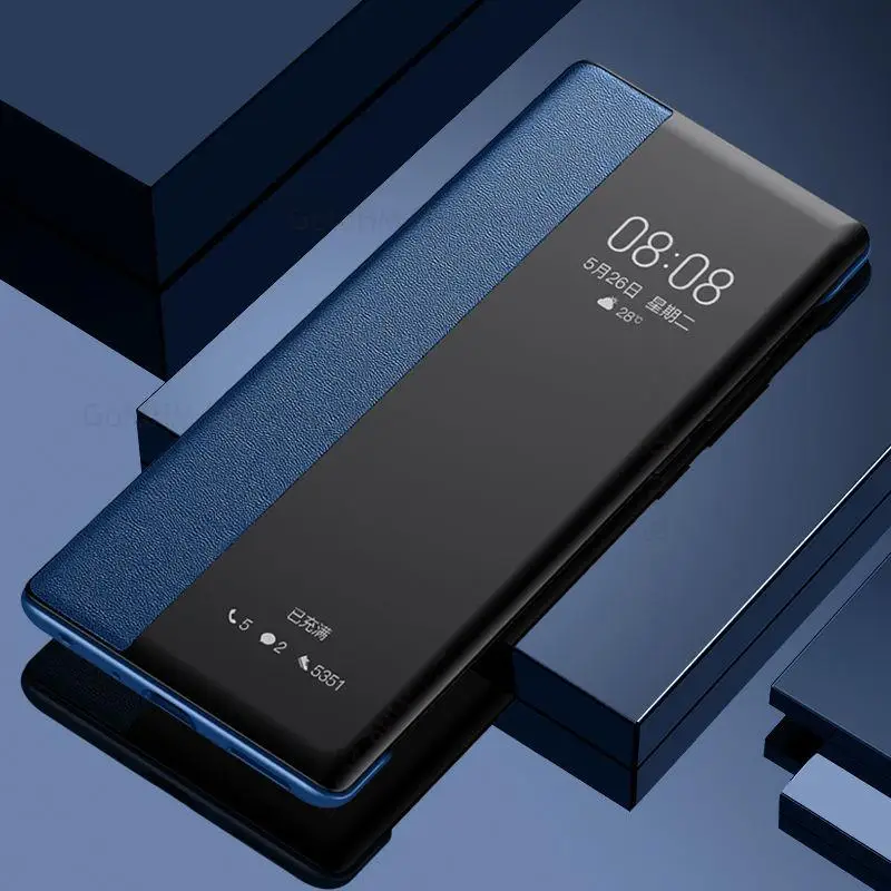 Capa de Telefone de Couro para Xiaomi Capa View Windows Flip Capa Protetora Completa Transparente para mi 12 Pro 12x 11 12s Ultra Funda - Image 5