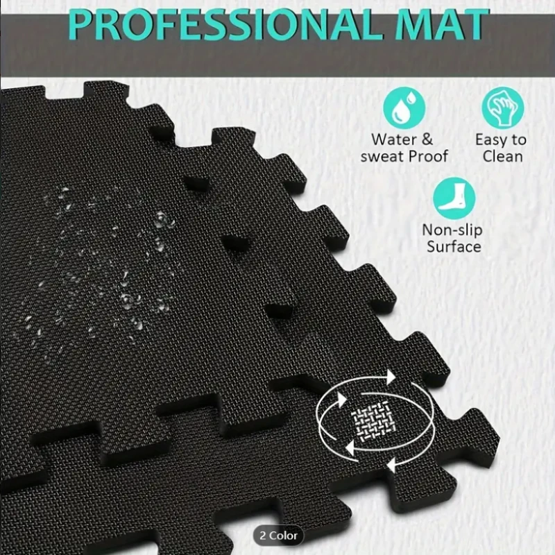 10/18PCS Cross Pattern Floor Mat Children's Anti Slip Foam Interlocking Carpet Infant and Toddler Anti Fall Board Fitness Floor