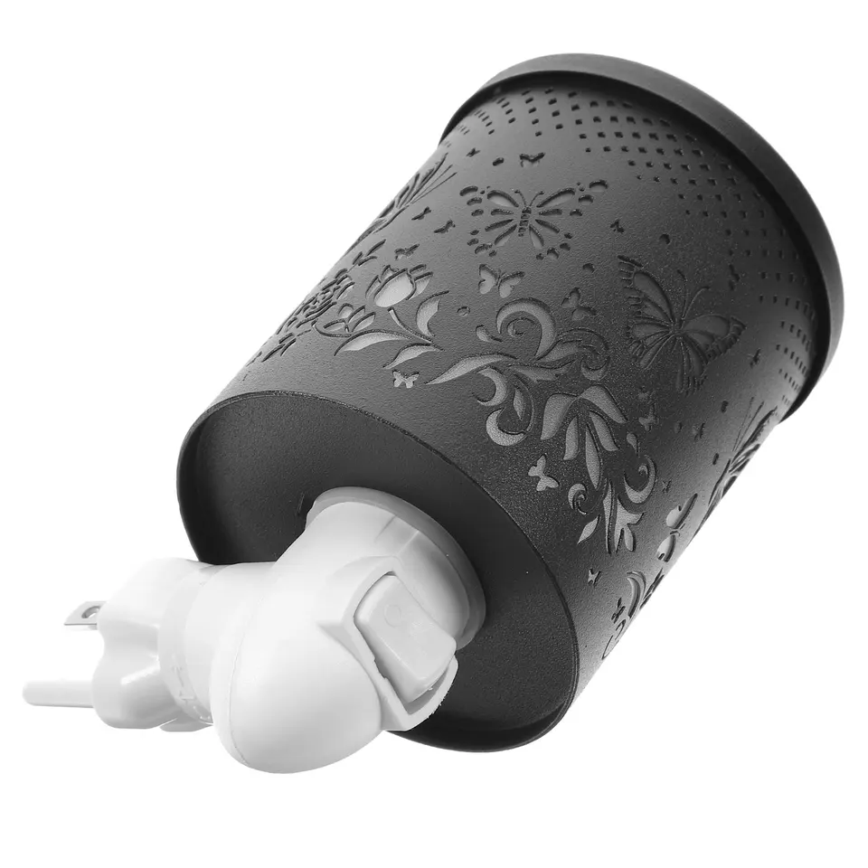 Bruciatore per Fusione di Cera, Bruciatore Elettrico per Cera Oli Essenziali Diffusore Aromi con Lampada LED a 7 colori