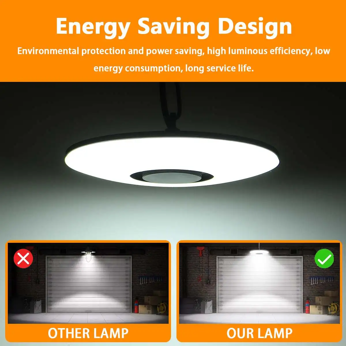 Conduziu a Luz da Garagem Luz de Teto para Casa Novo Industrial Armazém Iluminação Led Alta Baía Lâmpada Oficina 200w 230v 6500k Ufo 11 Computers & Electronics