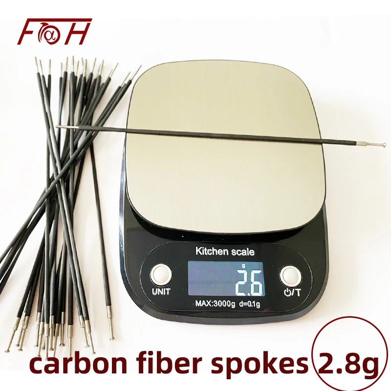 

2.6g carbon spokes road bicycle carbon spokes general straight head Flower Drum Mountain Bike accessories carbon brazing wheel