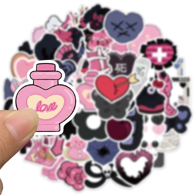 Aesthetic Ins Love Stickers for Scrapbooking, Korean Stationery, Scrapbook,  Suitcase, Material, Craft Supplies, 50Pcs - AliExpress