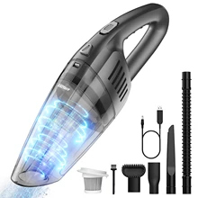  6000Pa Pet Hair Cordless Household USB Wireless Vacuum Chargable Cleaner Handheld Car Dual Use Mini Vacuum Cleaner For Dogs Car 