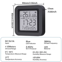 Tuya WiFi IR Remote Control With Temperature Humidity Sensor for Smart Home APP via Smart Life Work with Yandex Alexa - Image 5