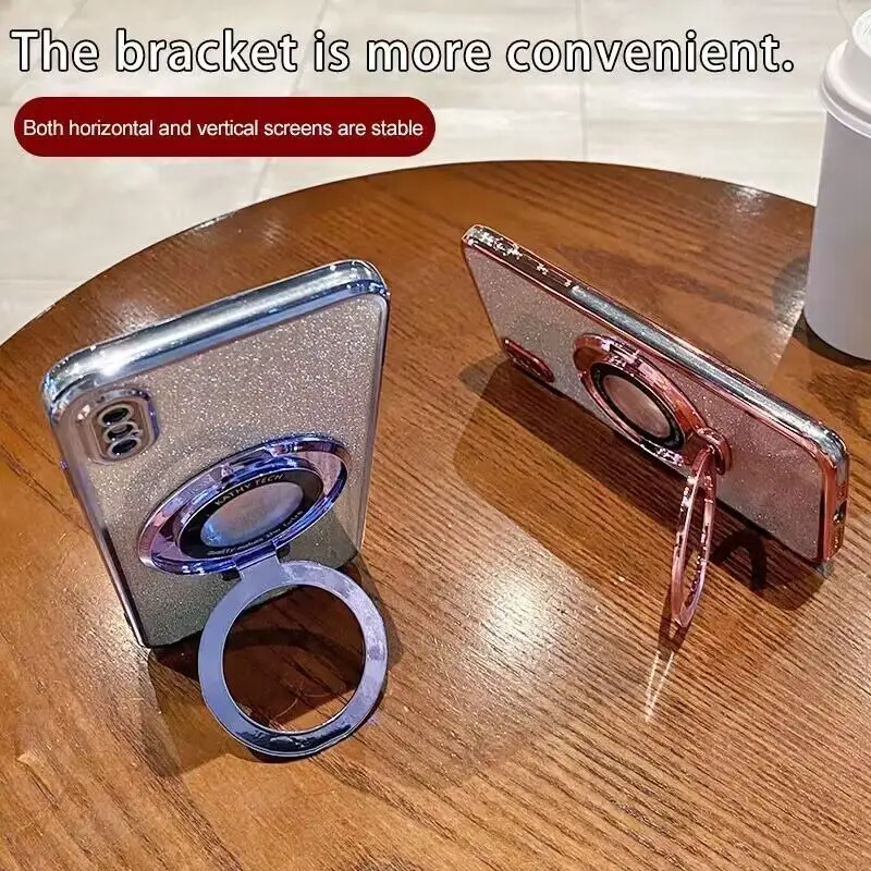 OPPO Reno 12 Pro Sparkling Magnetic Ring Protective Case