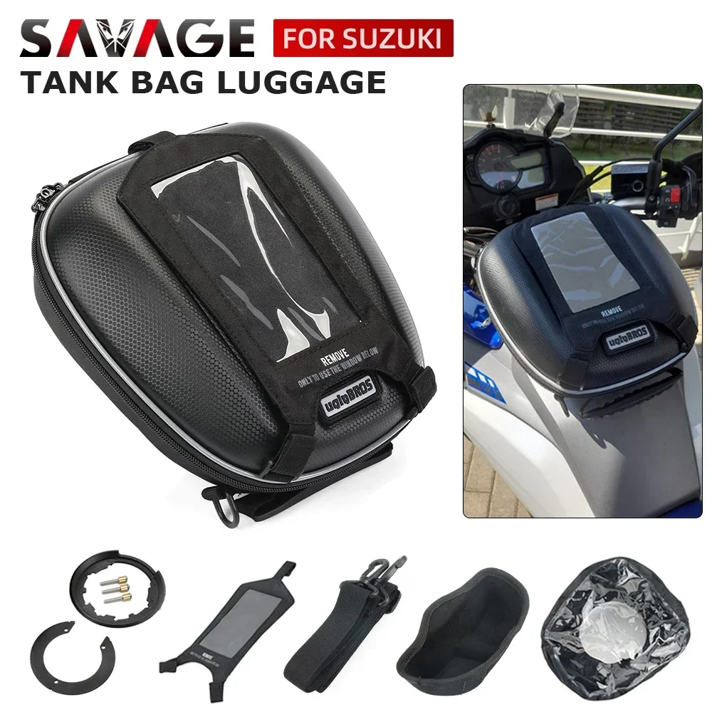 Motorcycle tank bag Tank bag for SUZUKI Bandit 1250 Gladius 650 Hayabusa GSR GSXR 600 750 GSXS 1000/F SV650 SV motorcycle luggage backpack tanklock