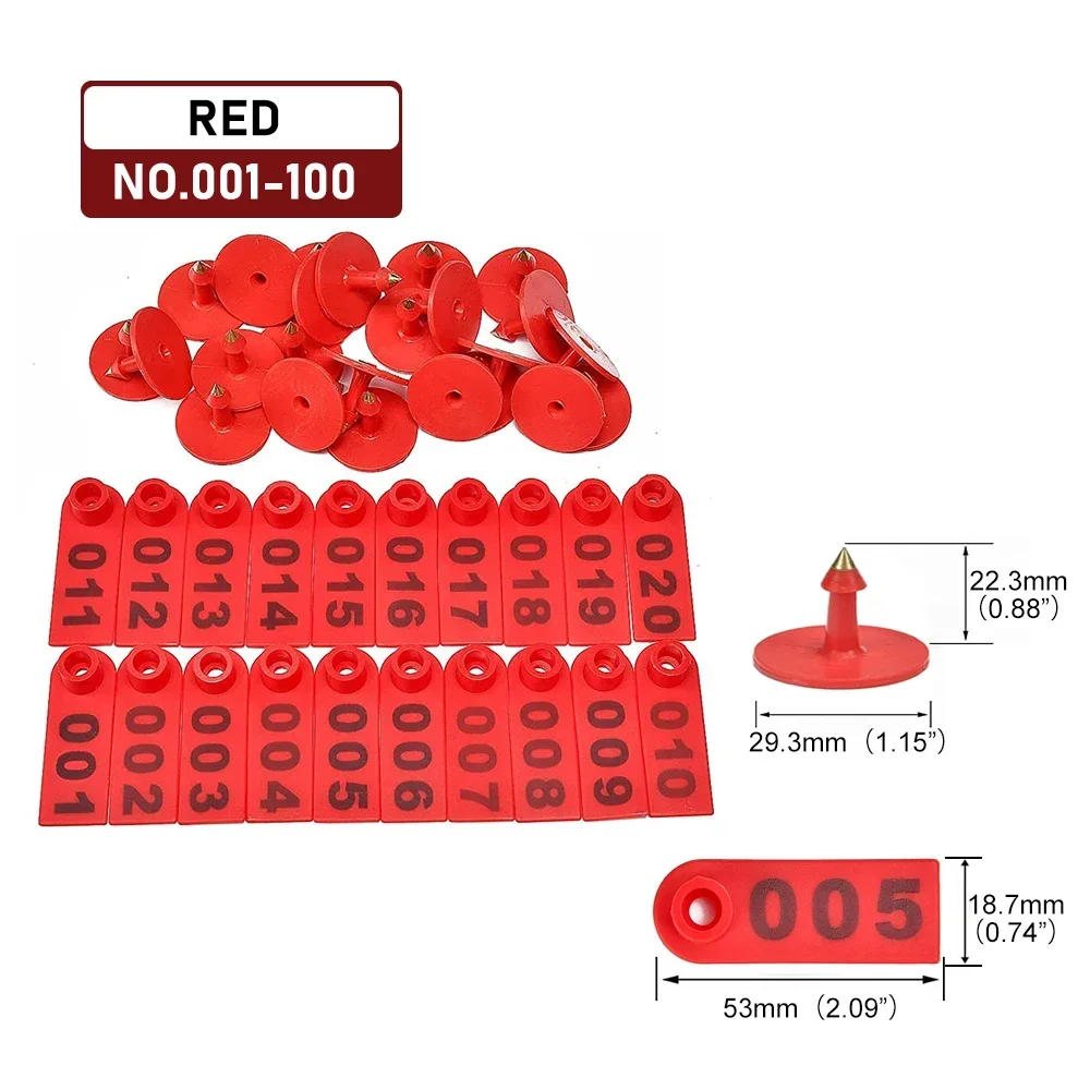 Red Ear Tags