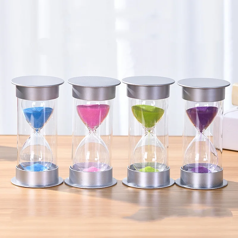 Multicolor Unbreakable Hourglass Timer Set for Home Decor and Gifting