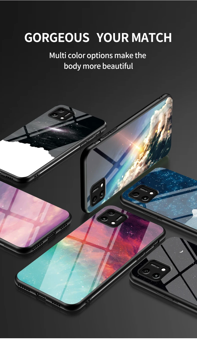 Custodia telefono in vetro temperato a specchio per oppo_voghion.com