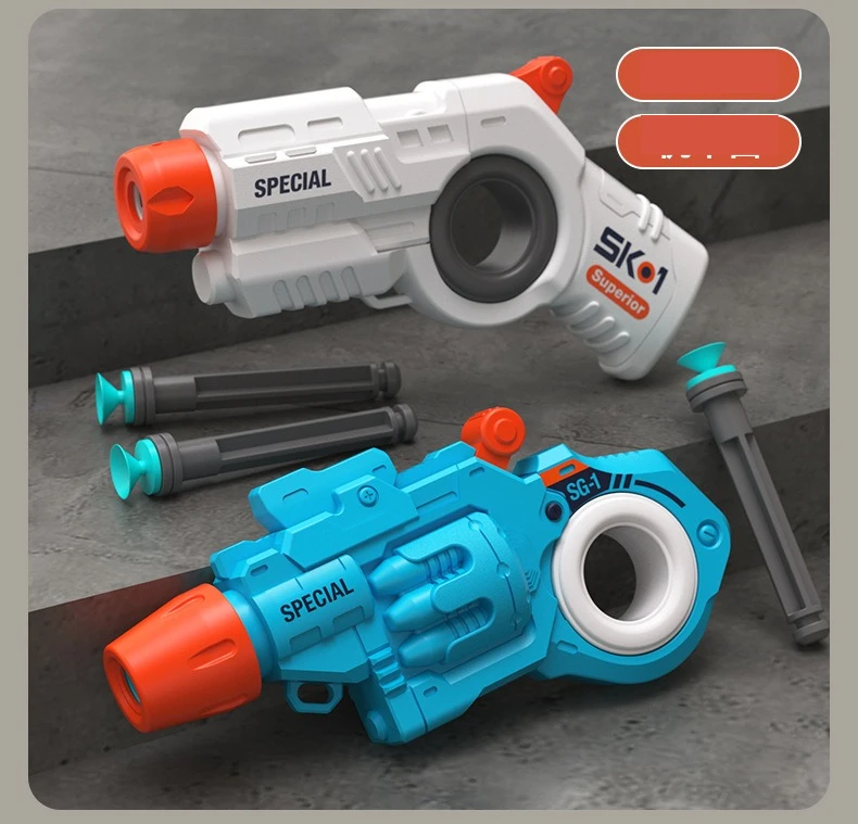 Revolver Fidget Launcher Mit Saugnapfpfeilen Und Fidget Spinner_voghion.com