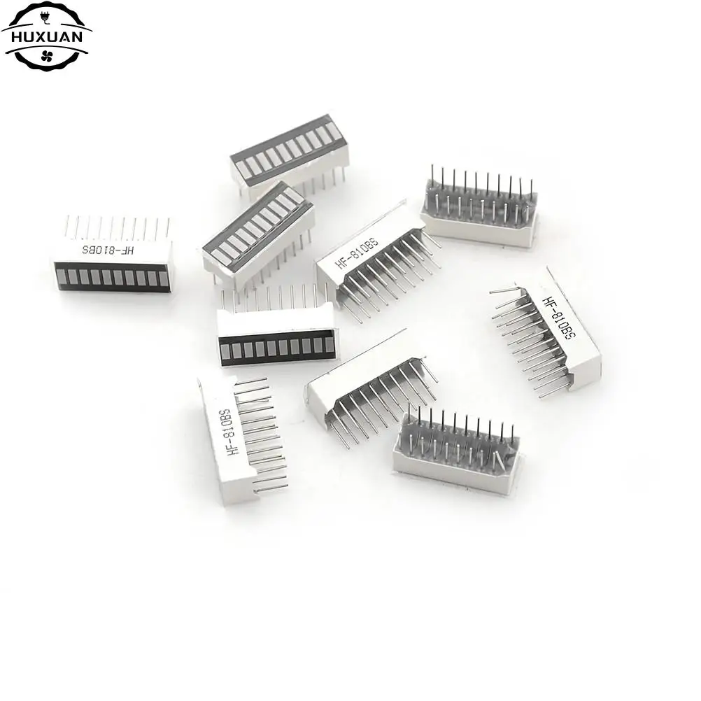 New 10pcs/lot Smart Electronics LED Bar Graph Display Ultra Bright Red 10 Segment Digital Tube