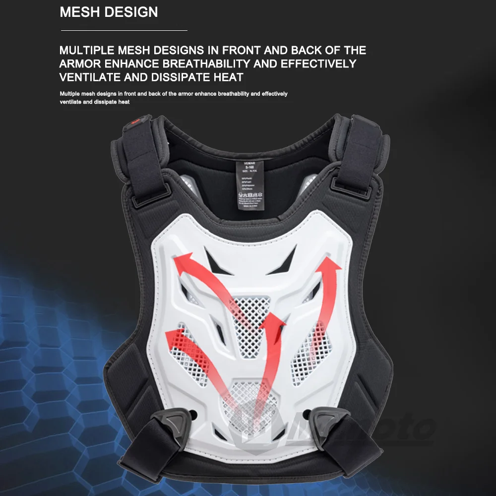 VEMAR Motocross Armor Vest Motorcycle Body Protection DH Dirt Bike MTB MX ATV Chest Back Protector Moto Equipment for Men Women