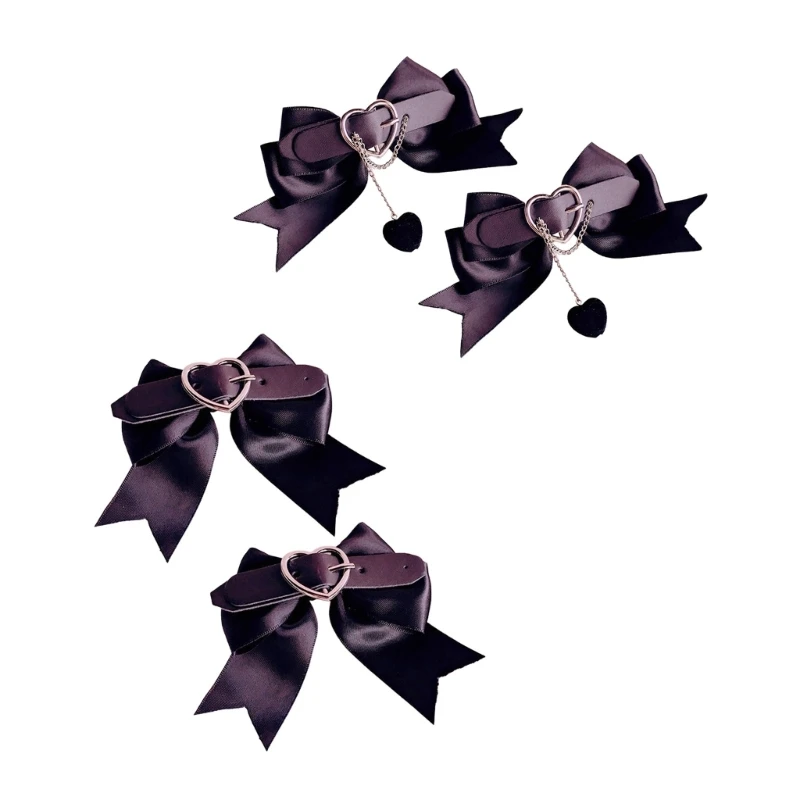 

2pcs Lovely Hair Clip Small Bowknot Hair Barrettes Harajuku Side Hair Clip N7YF