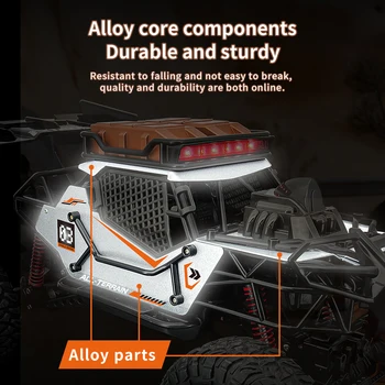 Auto RC 1/6, Veicoli Fuoristrada 2.4Ghz 4WD, Auto Telecomandate in Lega, Fuoristrada da Arrampicata su Larga Scala per Adulti
