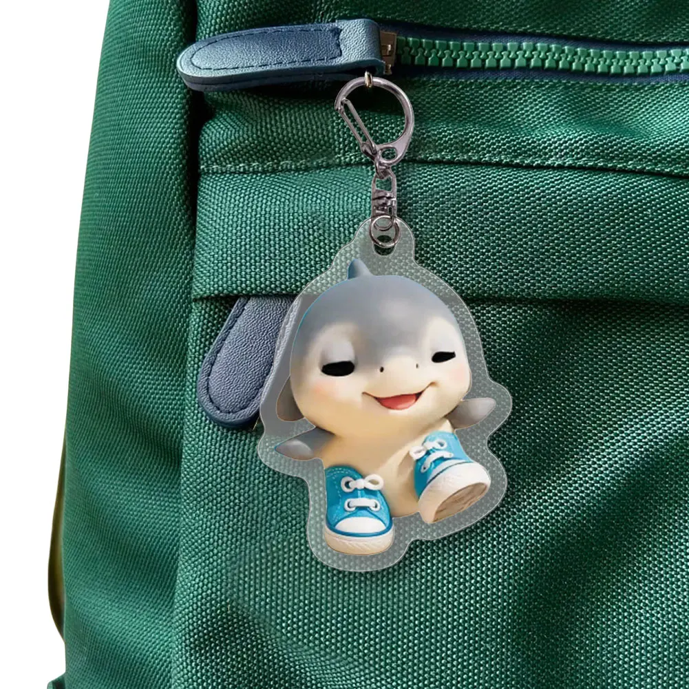 Creative Animals 2D Flat Acrylic Key Chain Backpack Pendant Cartoon Pendant Fans Gift