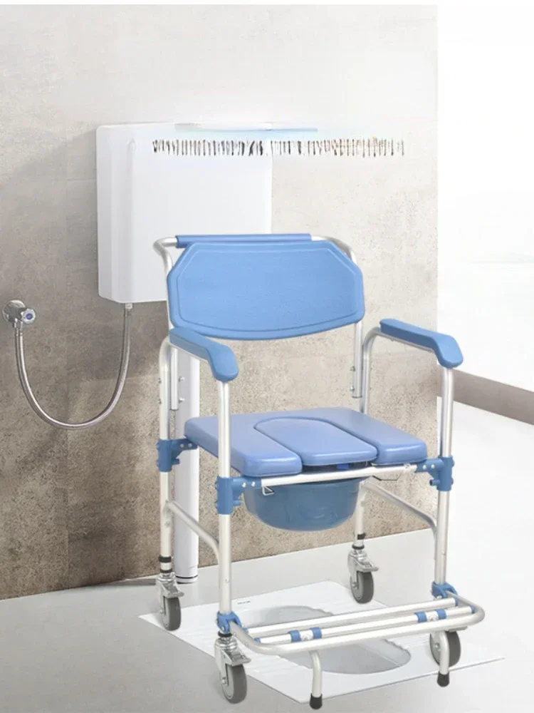 Multifunctional Shower Chair Comfortable Bath Seat for Pregnant Women and Disabled, Sturdy and Safe Bathroom Aid