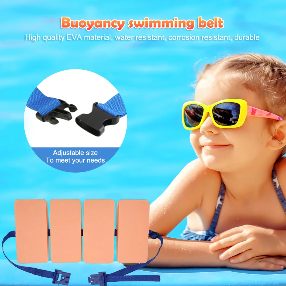 Swimming Floating Board EVA Swim Training Buoyancy Belts Adjustable Safety Float Waist Belt for Swimming Practice