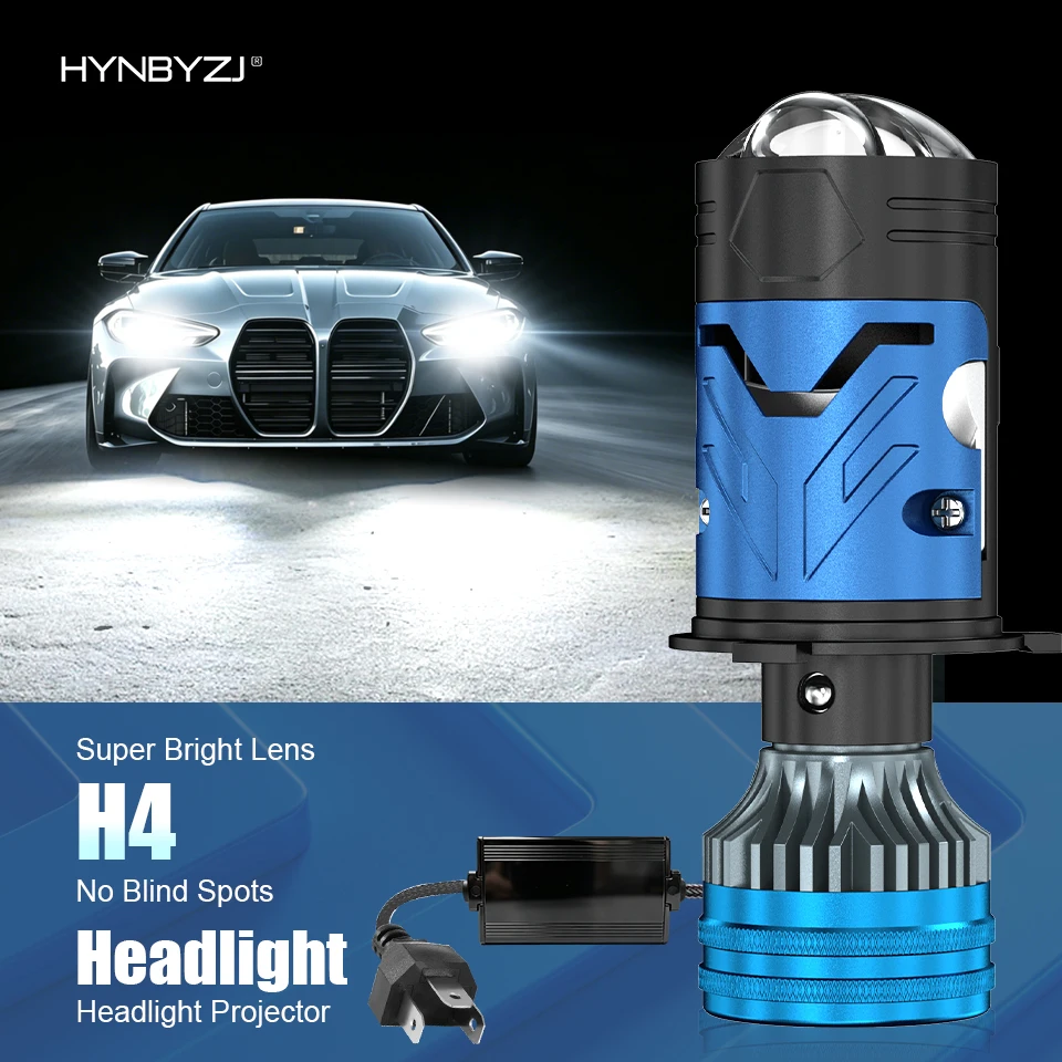 3000W H4 LED 헤드라이트 전구 프로젝터 렌즈 CANBUS 슈퍼 브라이트 6000000Lm 6500K 터보 팬 자동차 라이트 9003/HB2 자동차/오토바이용