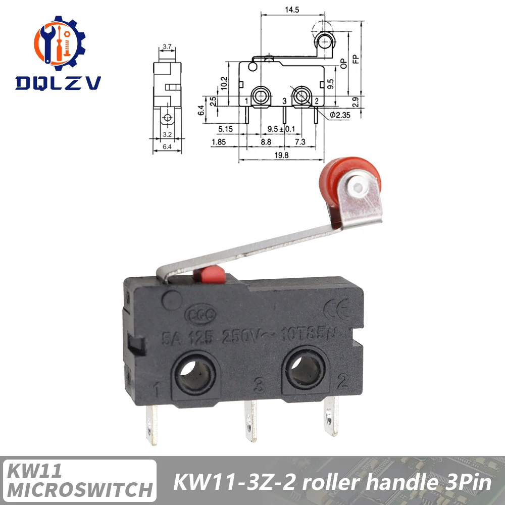 Durable Travel Limit Micro Switch with Handle & Contact Button
