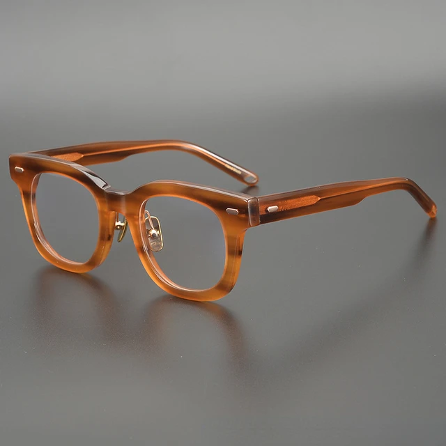Japán Megvastagodott Acetát Teknős Négyzet Alakú Férfiak Szemüveg Keretek Retro Vintage Designer Márka Kézzel Készített Myopia Női Szemüvegek - Image 3