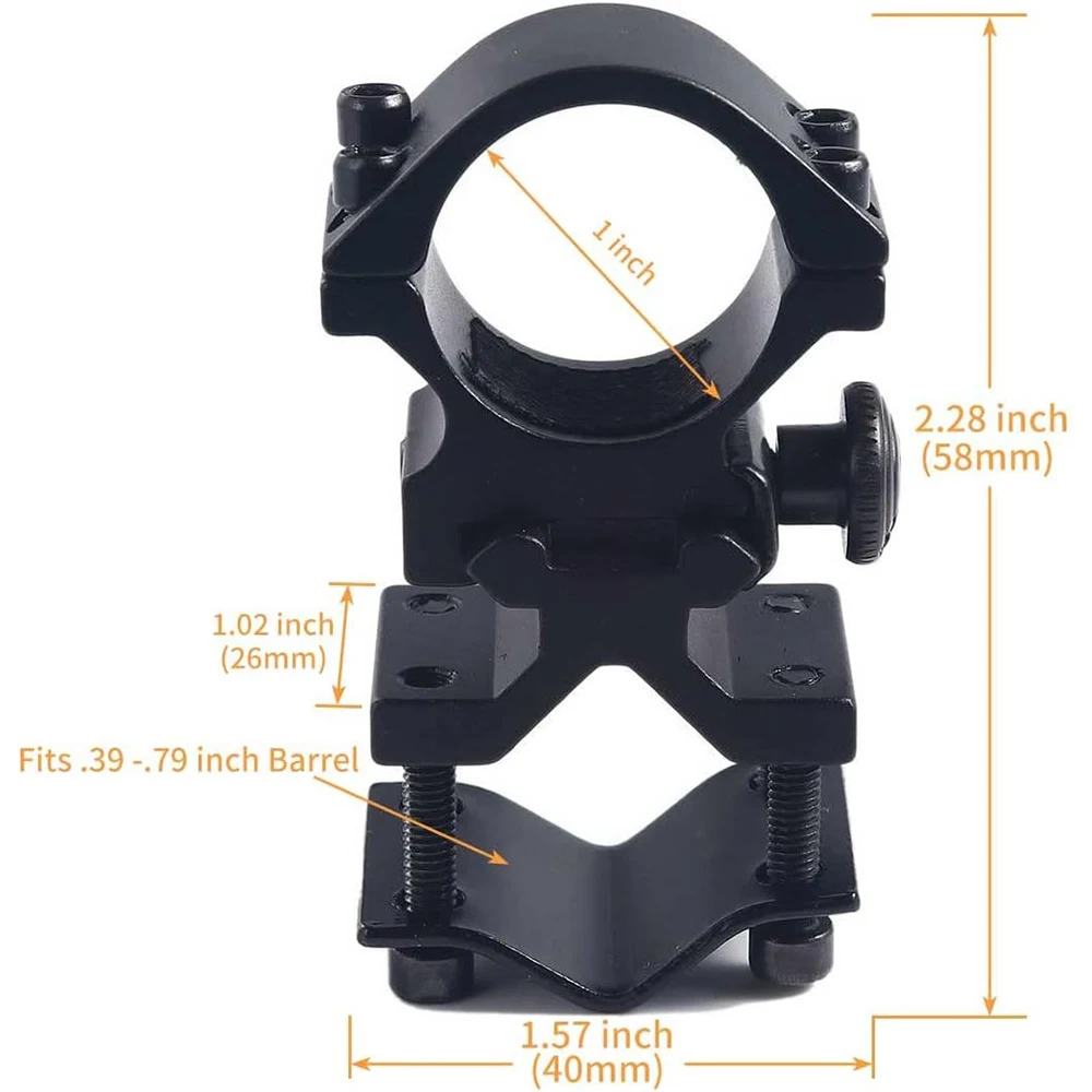 1PCS Flashlight Mount Laser Sight Mount Barrel Adapter Clip Hunting Accessories