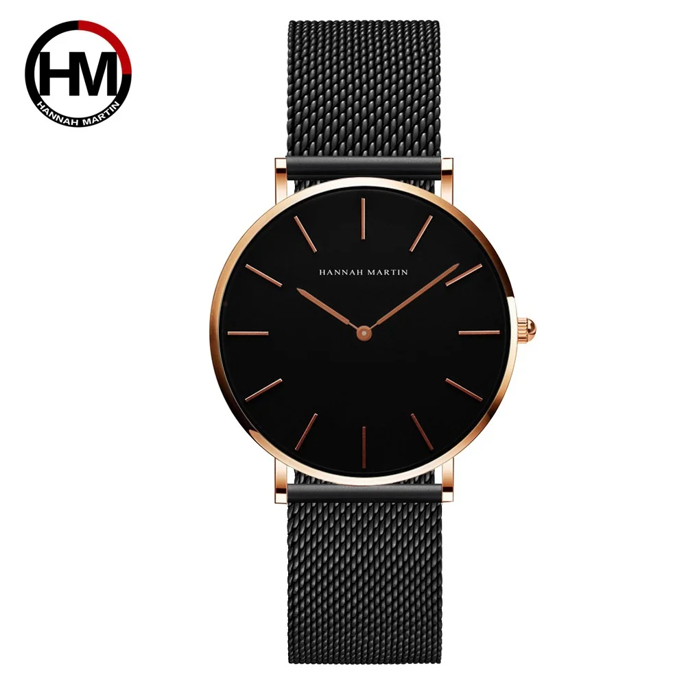 Rose Gold Mesh Women's Bracelet Watch Set – Elegant Japan Quartz Movement Stainless Steel Timepiece