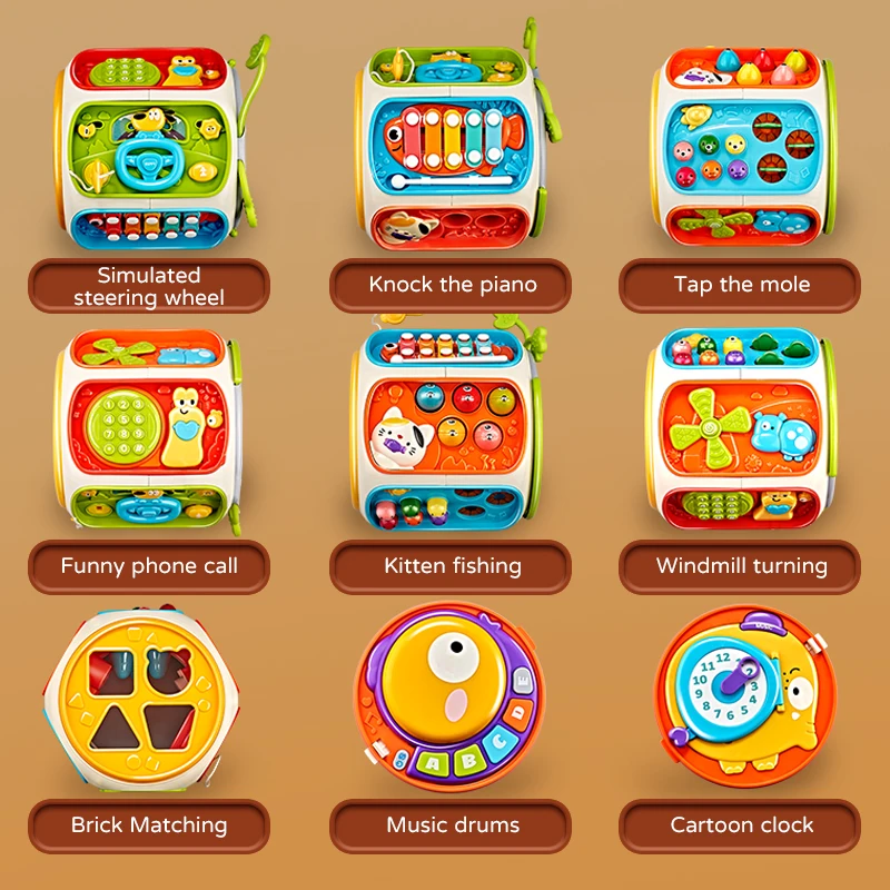 Baby Cell Phone Toy Children's Music Mobile Speaker With Sound Light Education Development Toy For 12 Months Kids Gifts