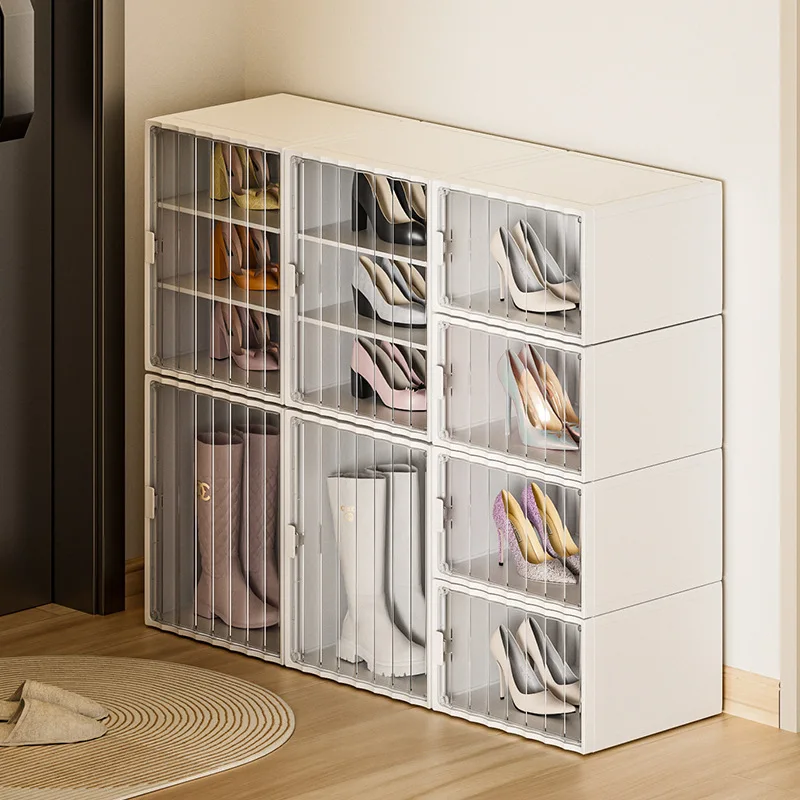 Multi-layer Stackable Cabinet Storage Organizer, Wardrobe Cabinet