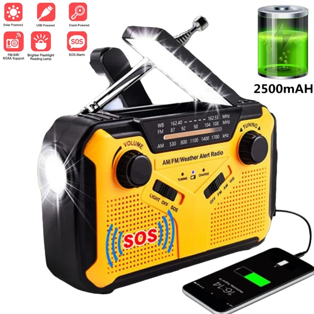 The Element Dynamo Solar Powered Radio with Flashlight AM/FM NOAA - Solar  Dynamo Flashlights Power