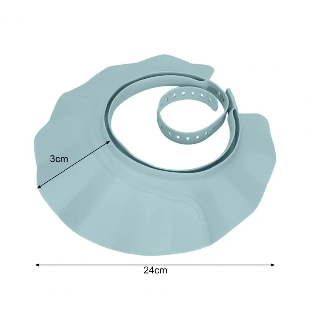 Shower Cap Shield Adjustable Bathing Head Hat Shampoo Visor Cap Soft BPA Free Hair Washing Shield For Head Ear Eye Protection 6