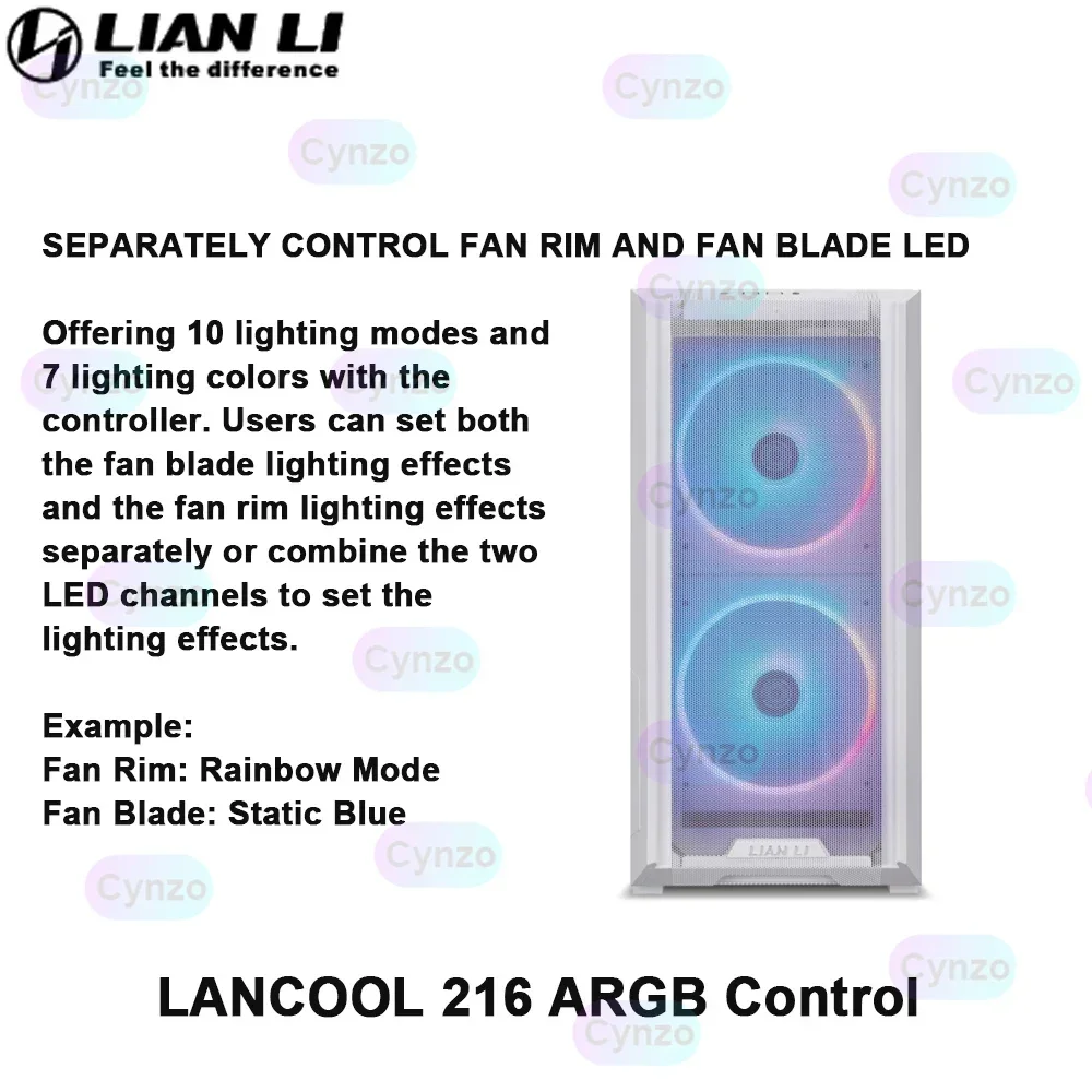 ARGB Control&USB Module LIAN LI LANCOOL 216 Chassis Fan Lighting (Needs 2 Extra USB 3.0 Ports.) LAN216-1
