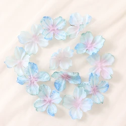 Set of Artificial 4.5CM Flowers - 50Pcs (Blue)