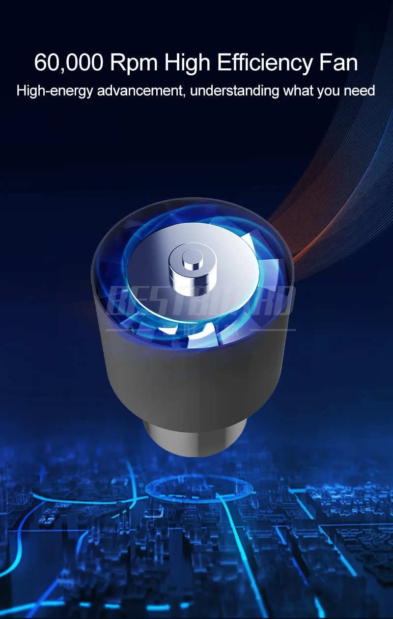 QUICK TR1 고출력 스마트 휴대용 에어건, 1000W, 60,000 rpm, 고효율, 선풍기 균일 가열, 안정적인 열풍 스테이션