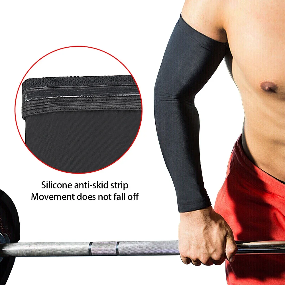 1PC Breathable Sunscreen Arm Warmers Basketball Cycling Fishing Mountaineering Running Arm Sleeve Extended Elbow Pad Wrist Guard sun protection arm sleeves arm sleeves cooling arm sleeves
