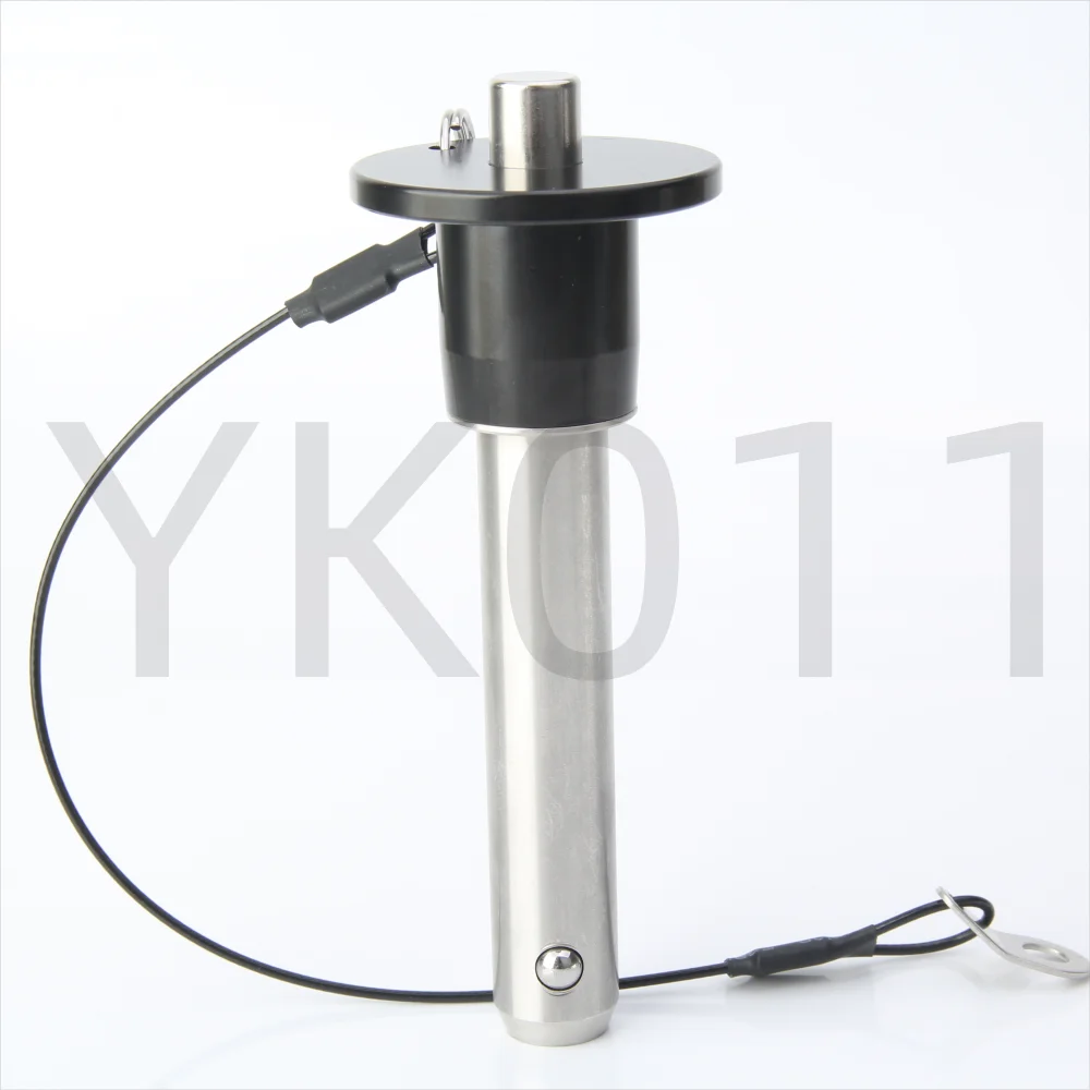 Factory Outlet Customed YK011 Stainless Steel Zinc Plated  Quick Release Ball Lock Pin With Rope
