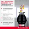 Standard 10-US-AS-12 Garbage Disposer, 1.25 HP, Disposal with Power Cord 4