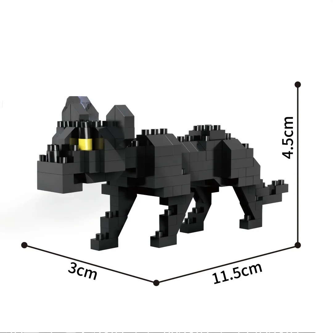 KNEW BUILT Zoo Tier Wildschwein Elefant Nilpferd Löwe Tiger Micro Mini Baustein Spielzeug-Tischdekoration, Festivalgeschenke für Kinder – Detail 11