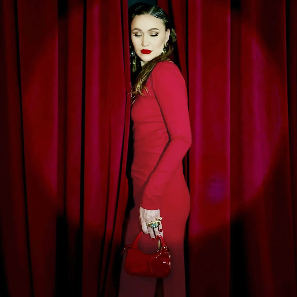 Black Fashion Lace-Up Long Dress For Women Skinny High Waist Patchwork Side Split Elegant Dress Female Party Maxi Dress