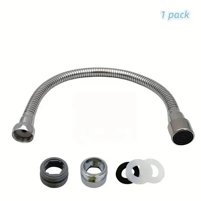 Faucet Extension Pipe 1pc Universal Water Outlet Nozzle Splash Proof Can Be Shaped and Bent