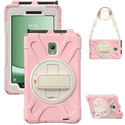 Enhanced Protective 360° Rotating Tablet Case with Stand for Tab Active 5 (Pink)