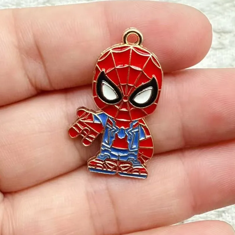 Set of 10 Colorful Cartoon Anime Charms for DIY Jewelry and Accessories