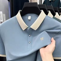 Designer marque mercerisé coton manches courtes polo shirt été nouveau style coréen Casual hommes t - shirt mode imprimé confortable respirant TOP 2