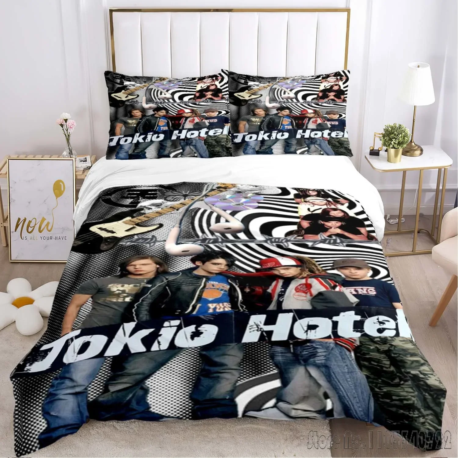 Tokio Hotel Bedding Set Single Twin Duvet Cover Set HD Comforter Cover for Kids Bedding Sets Bedclothes Bedroom Decor 6