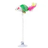 Cartoon Pet Cat Toy Stick Feather Rod Mouse Toy with Mini Bell Cat Catcher Teaser Interactive Cat Toy Kitten игрушки для кошек 4