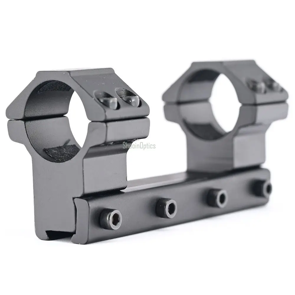 Shoin Optics 스코프 도브테일 마운트, 튜브 링, 1 인치, 25.4mm, 9-11mm, M2246